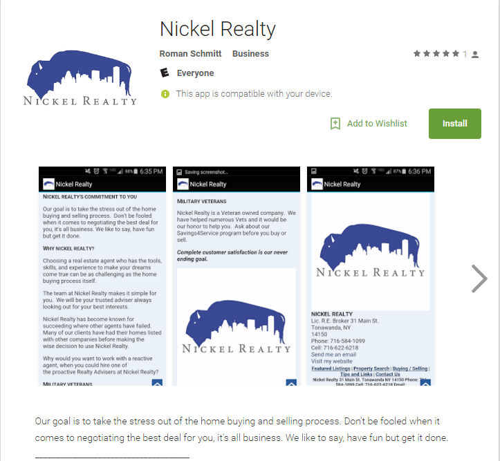 Nickel Realty Android App